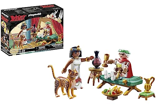 Playmobil Asterix 71270 Cesare E Cleopatra, Cesare E Cleopatra Con Il Leopardo, Giocattolo Per Bambini Dai 5 Anni In Su