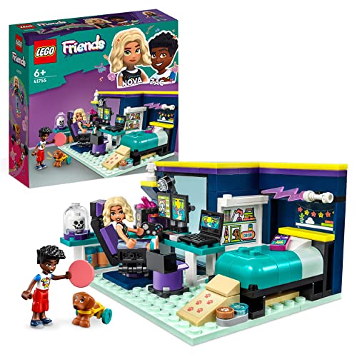 Lego Friends La Cameretta Di Nova, Camera Da Letto A Tema Videogiochi, Giochi Per Bambini Dai 6 Anni Da Collezione Con Personaggi 2023 Zac E Cane Pick