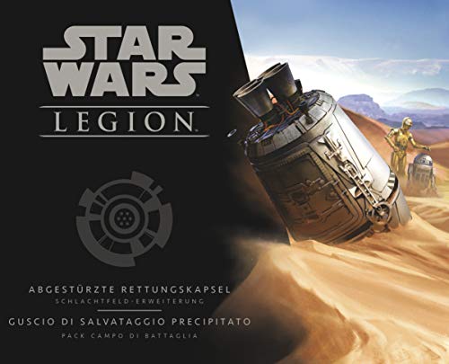 Asmodee- Star Wars: Legion Gioco Da Tavolo Espansione Guscio Di Salvataggio Precipitato (Pack Campo Di Battaglia) Edizione In Italiano, Multicolore, 1