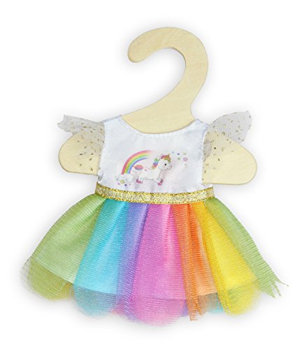 Heless- Vestito Per Bambole Unicorno Henri, Taglia 20-25 Cm, Pois, Multicolore, 9850