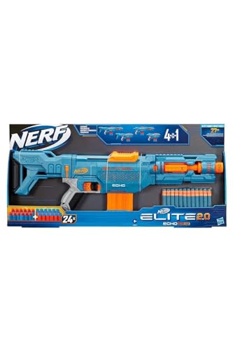 Hasbro E9533Eu4 Nerf Elite 2.0, Blaster Con Caricatore A Clip Da 10 Dardi E 24 Dardi Inclusi, Multicolore, 6.67 X 68.58 X 31.75 Cm