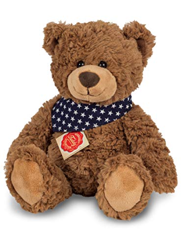 Teddy Hermann 91362 Orsacchiotto Peluche 30 Cm, Peluche Con Orsacchiotto, Mit Sternchen-Halstuch