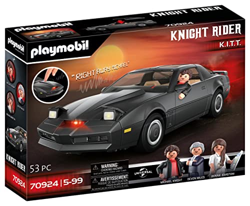 Playmobil 70924 Knight Rider, K.I.T.T., Con Luci E Suoni Originali, Per I Piccoli E Grandi Fan Di Knight Rider, 5-99 Anni