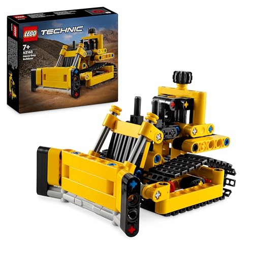 Lego Technic Bulldozer Da Cantiere, Giochi Per Bambini, Bambine, Ragazzi E Ragazze Da 7 Anni In Su, Set Con Veicolo Giocattolo Da Costruire, Regalo Pe