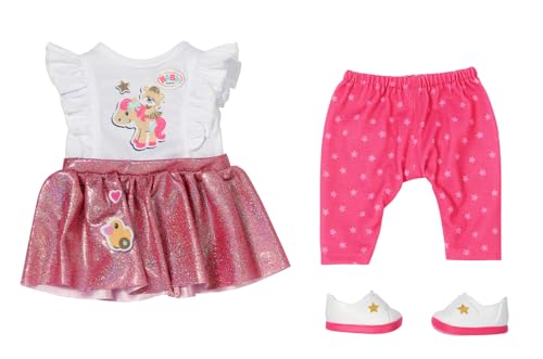 Baby Born Little Outfit 836330 - Outfit Completo Per Bambole Da 36Cm Con Accessori Abbinati - Facile Da Indossare - Età: 1+ Anni