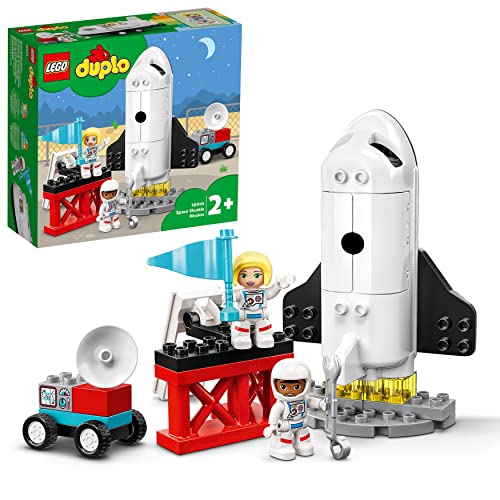 Lego Duplo Missione Dello Space Shuttle, Set Con Razzo Spaziale Giocattolo, 2 Astronauti, Rampa E Buggy Con Radar, Giochi Creativi Per Bambini E Bambi