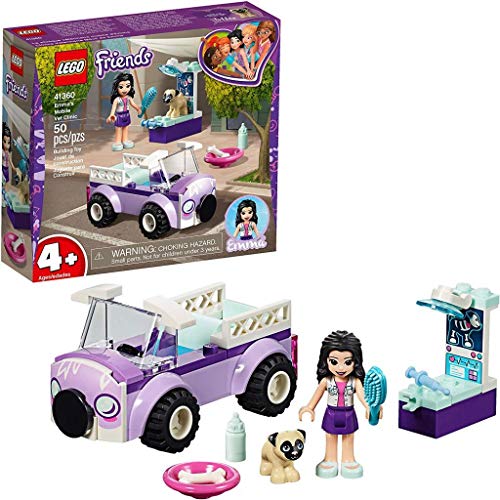 Lego Friends La Clinica Veterinaria Mobile Di Emma, Ambulanza Per Animali, Mini-Doll Di Emma E Minifigura Del Cane, Kit Veterinario Giocattolo Per Bam