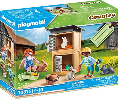 Playmobil Gift Set 70675 Recinto Dei Conigli Per Bambini Dai 4 Anni