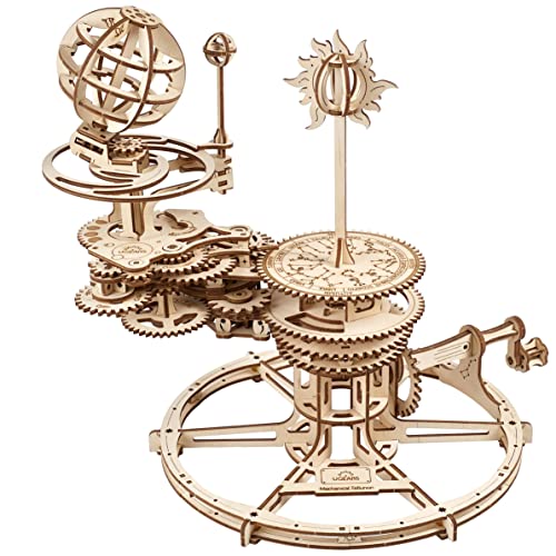 Ugears Tellurion Meccanico 3D Puzzle - Regalo Per La Festa Del Papà Terra E Luna Puzzle 3D In Legno Per Adulti - Kit Modello Per Adulti Da Costruire -
