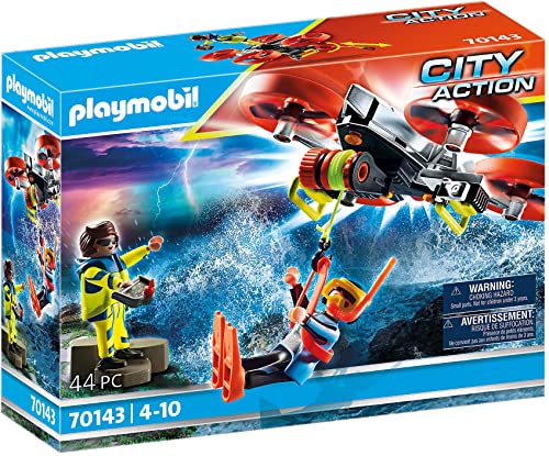 Playmobil City Action 70143, Drone Di Salvataggio Della Guardia Costiera, Dai 4 Anni