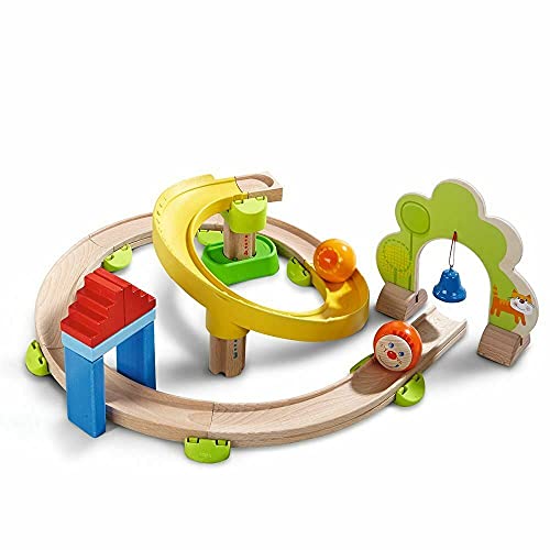 Haba 300439 Ball Track Kullerbü – Spiral Track - Marble Run With 26 Parts, For Ages 2 And Up (Made In Germany)