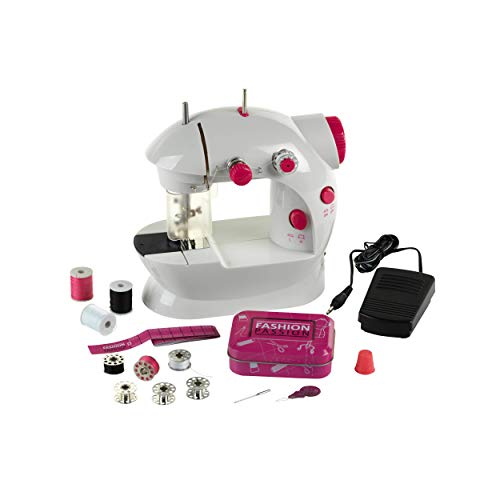 Theo Klein 7901 Macchina Da Cucire Per Bambini Fashion Passion, Con Pedale, 2 Livelli Di Velocità E Tanti Accessori, Funzionamento A Batterie E Manual
