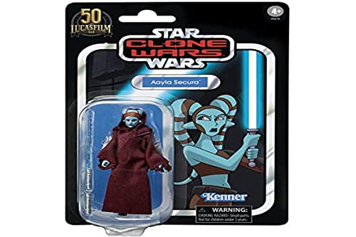 Hasbro Star Wars Vintage Collezione Clone Wars Aayla Secura Figure 10 Cm, Cranberry, Unico (Rd-Rs270081)