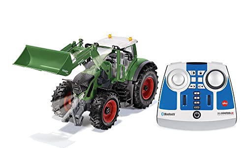 Siku 6793, Trattore Fendt 933 Vario Con Caricatore Frontale, Verde, Metallo E Plastica, 1:32, Telecomando Bluetooth E Accessori Inclusi, Telecomandabi