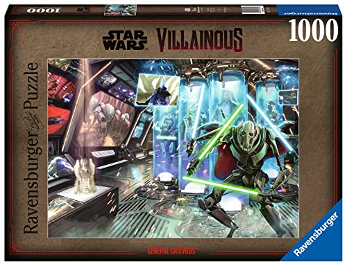 Ravensburger -Puzzle Star Wars Villainous: General Grievous, Collezione Villainous, 1000 Pezzi, Idea Regalo, Per Lei O Lui, Puzzle Adulti
