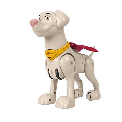 Dc Comics Dc League Super-Pets - Super Krypto, Personaggio Trasformabile Da 35,6 Cm Con Suoni E Movimenti Motorizzati, Giocattolo Per Bambini 3+ Anni,