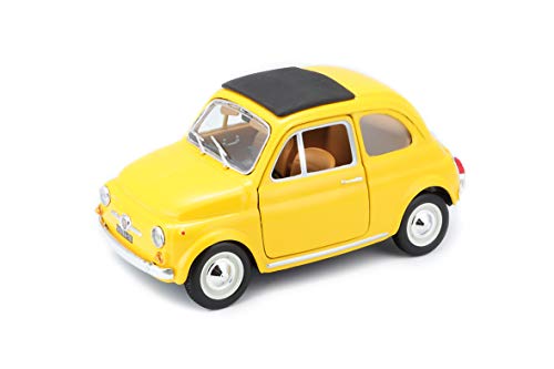 Fiat 500 F 1965 Modellino Bburago 22098 Scala 1:24, Colori Assortiti