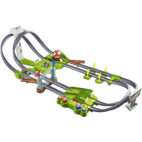 Hot Wheels - Playset Pista Circuito Mario Kart, Imballaggio Sostenibile, Giocattolo Per Bambini 5+Anni, Hfy15
