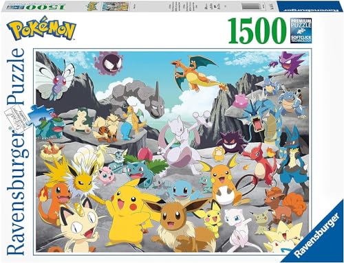 Ravensburger - Puzzle Pokémon Classics, 1500 Pezzi, Idea Regalo, Per Lei O Lui, Puzzle Adulti