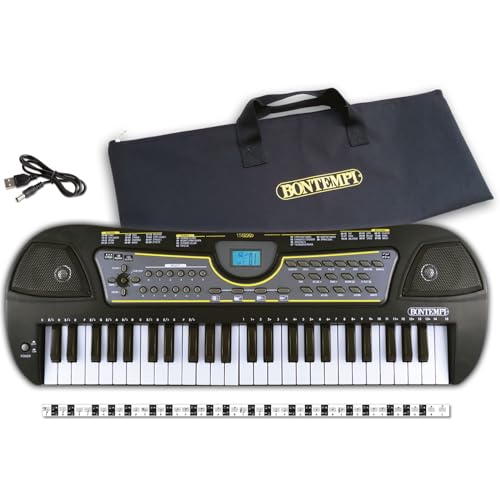 Bontempi | Melodytouch - Tastiera Digitale A 49 Tasti Con Accessori Completi Per Un'Esperienza Musicale Conveniente, 588X200X65 Mm