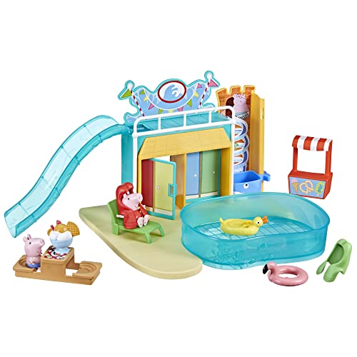 Peppa Pig, Playset Acquapark, Playset Di Peppa Pig Con 2 Action Figure Di Peppa Pig, Giocattoli Per Età Prescolare, Per Bambini E Bambine Dai 3 Anni I