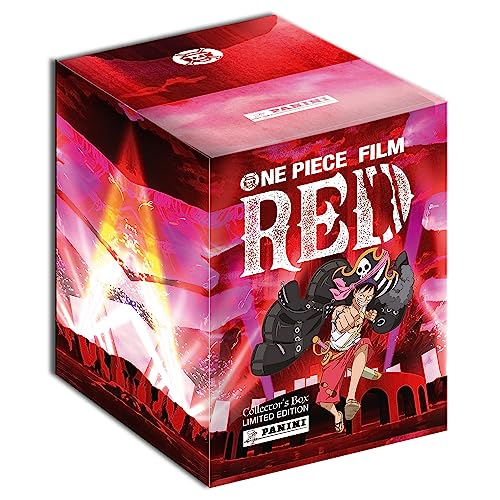 Panini One Piece Red Trading Cards-Confezione Da 20 Carte + Libretto, Opostc