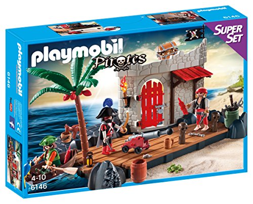 Playmobil 6146 - Superset Covo Dei Pirati, Multicolore