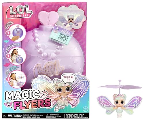 Lol Surprise Magic Flyers - Sweetie Fly - Bambola Volante Guidata A Mano - Bambola Da Collezione Con Unboxing A Forma Di Bottiglia - Età: 6+ Anni