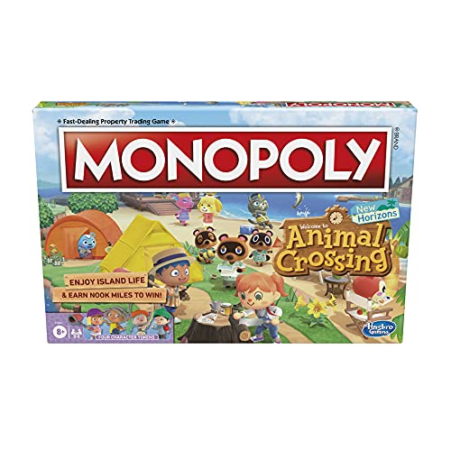 Monopoly Animal Crossing New Horizons Edition Gioco Da Tavolo Per Bambini Dagli 8 Anni In Su, Divertente Gioco Da Giocare Per 2-4 Giocatori, Multicolo