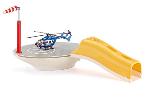Siku 5506, Eliporto Con Elicottero "Heli Taxi" In Scala 1:87, Plastica, Multicolor, Compatibile Con Elicotteri In Scala 1:50 E 1:87, Per Uso In Vari C