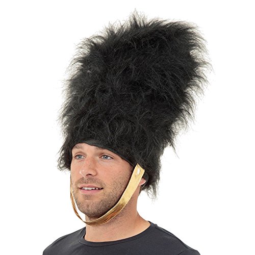 Bristol Novelty Bh555 - Costume Da Casco, Con Cappello Da Orso, 1 Pezzo, Nero, Taglia Unica, Adulto, Uomo