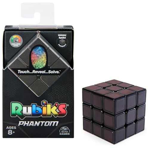 Rubik'S, Cubo Di Rubik Phantom, Cubo Di Rubik 3X3 Originale, Ideale Come Antistress, Rompicapo Per Adulti E Bambini, Cubo Rubik Con Tecnologia Termocr
