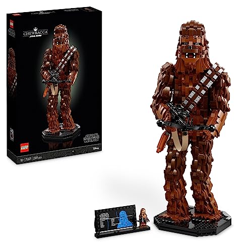 Lego Star Wars Chewbacca, Figura Da Collezione Di Wookiee Con Balestra, Minifigure E Targa Informativa, Kit Modellismo Per Adulti 40Esimo Anniversario