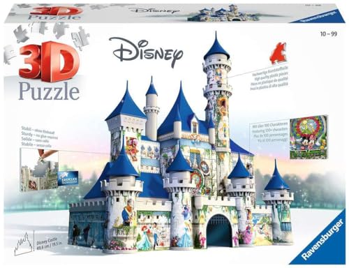 Ravensburger - 3D Puzzle Castello Disney, 216 Pezzi, 10+ Anni