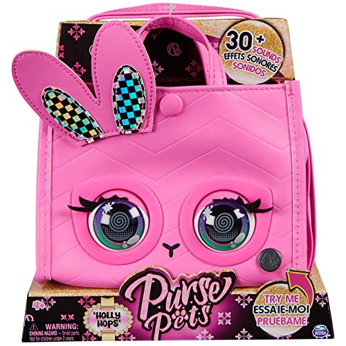 Purse Pets Borsetta Tote Perfect In Versione Coniglietto | Borsetta Interattiva Per Bambina Con Oltre 30 Suoni E Reazioni, Giocattoli Per Bambine Dai