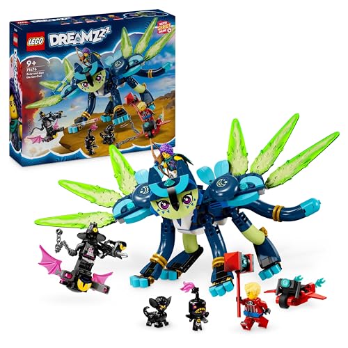Lego Dreamzzz Zoey E Zian, Il Gatto-Gufo, Set Con Animali Giocattolo Per Bambini E Bambine Da 9 Anni Con 3 Minifigure Tra Cui Cooper E Il Cacciatore N