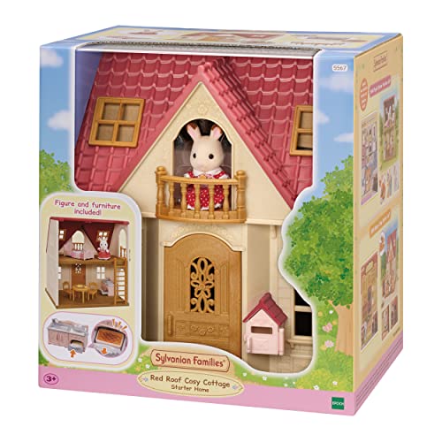 Sylvanian Families 5567 Cosy Cottage Starter Home, Dollhouse Playset, Multicolore