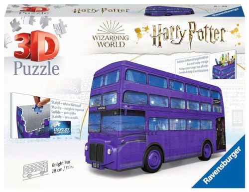 Ravensburger Harry Potter Knight Bus 3D Jigsaw Puzzle For Kids Age 8 Years Up - 216 Pieces - No Glue Required - Christmas Gifts