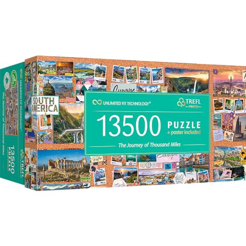 Trefl-13500 Pezzi, Grandi Dimensioni, Bio, Collage, Viaggio, Intrattenimento Creativo E Bambini A Partire Dai 12 Anni Di Età Puzzle, Colore The Journe
