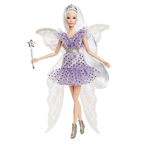 Barbie - Signature Fatina Dei Denti, Bambola Da Collezione Con Ali Da Fatina, Bacchetta E Sacchettino Di Monete, Giocattolo Per Bambini 6+ Anni, Hby16