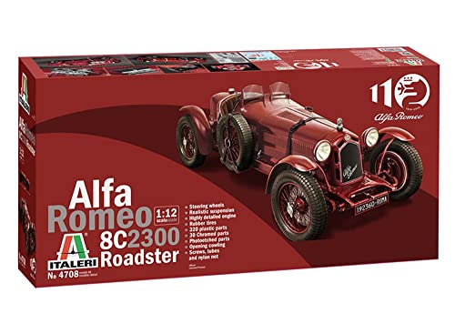 Italeri- Alfa Romeo Modello In Plastica Da Montare, Colore Rosso, It4708