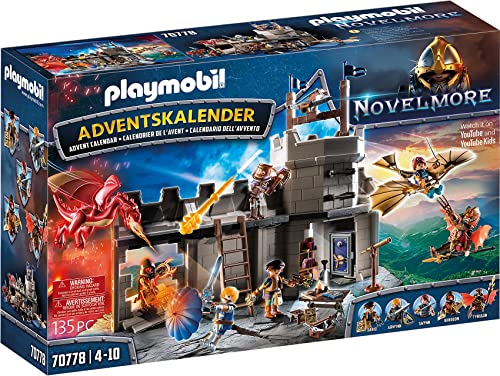 Playmobil Calendario Dell'Avvento 70778 Novelmore Il Laboratorio Di Dario, Dai 4 Anni