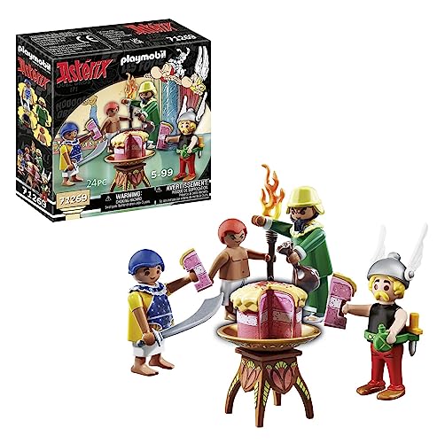 Playmobil Asterix 71269 Ipodermoclis E La Torta Avvelenata, Asterix, Assaggiatore Di Cleopatra, Ipodermoclis E Il Suo Aiutante Necrosis, Giocattolo Pe