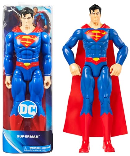Dc Comics | Superman | Personaggio Comics Superman 30 Cm | Personaggio 30 Cm Con Decorazioni Originali, Mantello E 11 Punti Di Articolazione - Giocatt