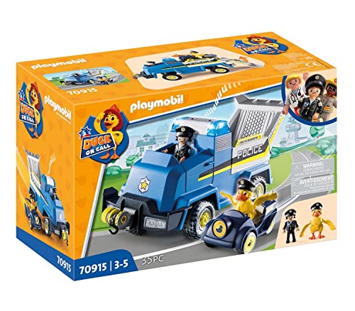 Playmobil Duck On Call 70915 Veicolo Di Soccorso Della Polizia, Con Luci E Suoni, Giocattoli Per Bambini Dai 3 Anni