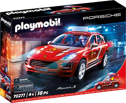 Playmobil 70277 Porsche Macan S Dei Vigili Del Fuoco, Macchine Da Collezione Per Bambini Dai 4 Anni