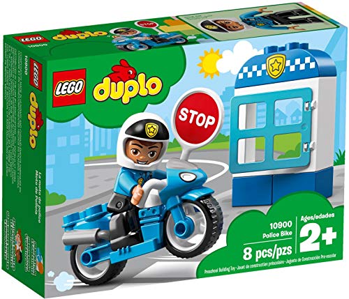 Lego Duplo Town Moto Della Polizia, Mattoncini Da Costruzione Con Personaggio Giocattolo Del Poliziotto, Giochi Per Bambini Di 2+ Anni, 10900