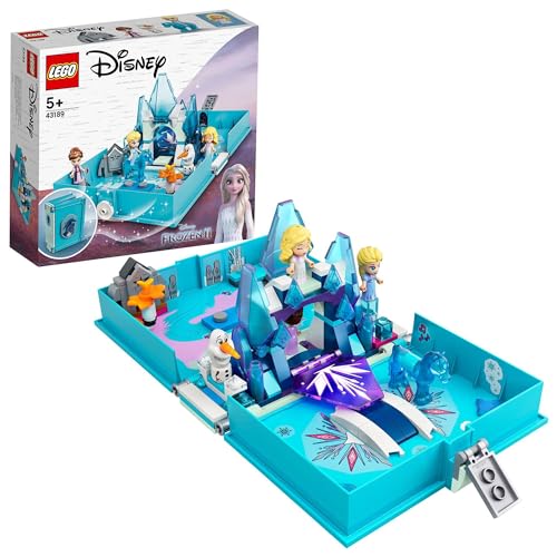 Lego Disney Elsa E Le Avventure Fiabesche Del Nokk, Libro Apribile E Portatile, Mini Bamboline E Cavallo Giocattolo, Giochi Creativi Per Bambini 43189