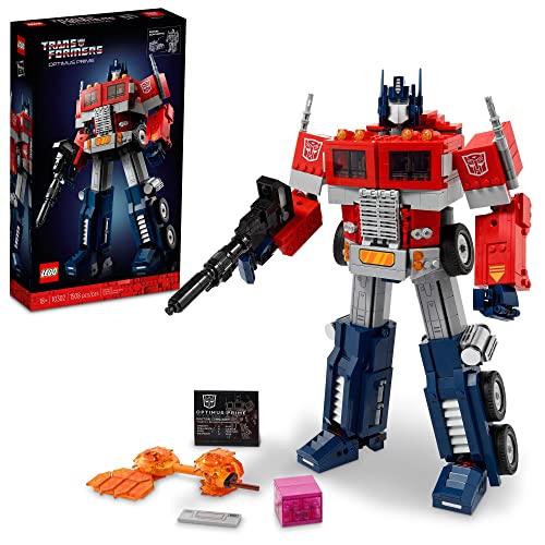 Lego Optimus Prime 10302 - Set Da Costruzione Per Adulti, Modello Da Collezione Di Una Leggenda Dei Trasformatori (1.508 Pezzi), Standard