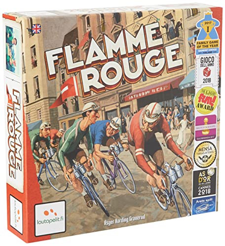 Lautapelit, Flamme Rouge, Board Game, Ages 8+, 2-4 Players, 30-45 Minute Playing Time